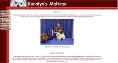 Desktop Screenshot of karalynsmaltese.com